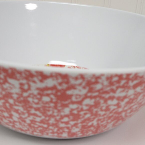 Pioneer Woman Salad Serving Bowl Patchwork Medley Splatter Melamine 10"d 2.5Qt - Picture 3 of 8